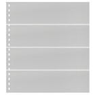 Insert sheets -  Omnia (012), 4 strips: 245 x 67 mm - White 18 Rings - dim: 272 x 296 ■ per pc.