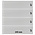 Insert sheets -  Omnia (012), 4 strips: 245 x 67 mm - White 18 Rings - dim: 272 x 296 ■ per 10 pcs.