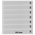 Insert sheets -  Omnia (015), 7 strips: 245 x 34 mm - White 18 Rings - dim: 272 x 296 ■ per pc.