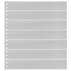Insert sheets -  Omnia (015), 7 strips: 245 x 34 mm - White 18 Rings - dim: 272 x 296 ■ per 10 pcs.