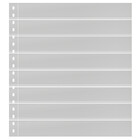 Insert sheets -  Omnia (016), 8 strips: 245 x 30 mm - White 18 Rings - dim: 272 x 296 ■ per pc.