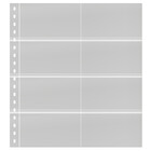 Insert sheets -  Omnia (030), 8 compartments: 120 x 66 mm - White 18 Rings - dim: 272 x 296 ■ per pc.