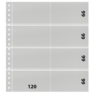 Insert sheets -  Omnia (030), 8 compartments: Omnia sheets - White18 Rings