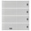 Einsteckblätter -  Omnia (030), 8er Einteilung: 120 x 66 mm - Weiß18 Ringe - Abm: 272 x 296 ■ pro 10 Stück