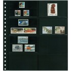 Insert sheets -  Omnia (040), 8 compartments: 120 x 66 mm - Black 18 Rings - dim: 272 x 296 ■ per pc.
