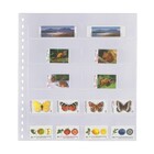 Insteekbladen - Transparant (725), 10 stroken: 120 x 53 mm -  18 Rings - afm: 272 x 296 ■ per stuk