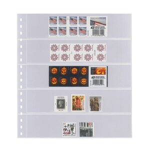 Insert sheets - Transparent (825), 5 compartments: Crystal Clear sheets - 18 Rings