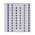 Insert sheets - Transparent (849), 6 compartments: 36 x 290 mm -  18 Rings - dim: 272 x 296 ■ per pc.