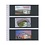 Insert sheets - Transparent (822), 3 compartments: Crystal Clear sheets - 18 Rings