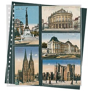 Insert sheets - Transparent (826), 5 compartments: Crystal Clear sheets - 18 Rings