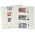 Insteekbladen - Transparant (832), 4 vaks indeling: 240 x 65 mm -  18 Rings - afm: 272 x 296 ■ per 10 stuks