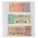 Insert sheets - Transparent (851), 3 compartments: 240 x 90 mm -  18 Rings - dim: 272 x 296 ■ per 10 pcs.