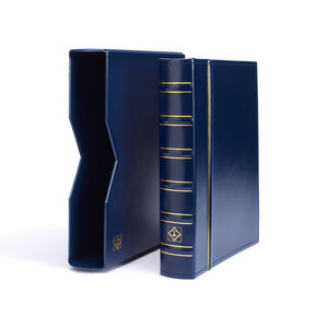 Album Vario (Classic) Bleu, incl boite de protection - 4 Anneaux - Dim: 250 x 300 x 50