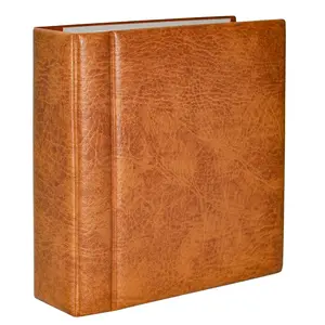 Album Compact (Luxus) Light brown - 4 Rings - Dim: 230 x 250 x 80
