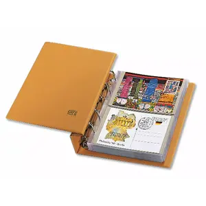 Album Compact (Luxus), incl. 20 feuilles (7873) - 2 qui convient pour:  164 x 110 mm - Marron clair - 4 Anneaux - Dim: 230 x 250 x 80