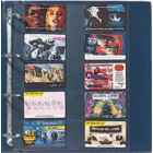 Coin sheets - Compact A4,  9 compartment(s): 70 x 95 mm - Black 4 Rings - dim: 220 x  262/297 mm ■ per 5 pcs.