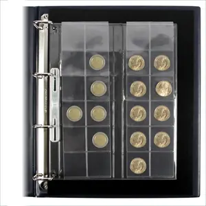 Coin sheets - Compact A4, 24 compartment(s): sheets - Transparent4 Rings