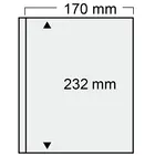 Insert sheets - Compact, 1 compartment(s): 170 x 232 mm - Transparent 4 Rings - dim: 188 x 228 mm ■ per pc.