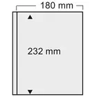 Insteekbladen - Compact, 1 vaks indeling: 180 x 232 mm - Transparent 4 Rings - afm: 188 x 228 mm ■ per stuk