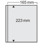 Insteekbladen - Compact, 1 vaks indeling: 165 x 223 mm - Transparent 4 Rings - afm: 188 x 228 mm ■ per stuk