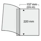 Insteekbladen - Compact, 1 vaks indeling: 180 x 255 mm - Transparent 4 Rings - afm: 188 x 228 mm ■ per 5 stuks