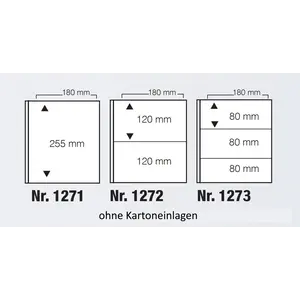 Insert sheets - ARTline, 2 compartment(s): sheets - Transparent4 Rings