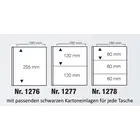 Insert sheets - ARTline, 2 compartment(s): 180 x 120 mm - Transparent 4 Rings - dim: 220 x  262/297 mm ■ per 5 pcs.