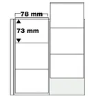 Coin sheets - Compact, 6 compartment(s): Ø 70 mm - Transparent 4 Rings - dim: 188 x 228 mm ■ per 2 pcs.