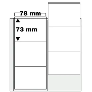 Coin sheets - Compact, 6 compartment(s): sheets - Transparent4 Rings