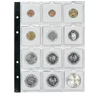 Insteekbladen - Compact, 15 vaks indeling: 50 x 50 mm - Transparent 4 Rings - afm: 186 x 240 mm ■ per 5 stuks