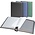 Insteekalbum A4, 60 bladzijden (Zwart ) - 9 stroken - Groen - serie Diamant, Linnen structuur met sierstiknaden - afm: 230 x 305 x 50 ■ per st.