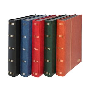 Insteekalbum A4, 60 bladzijden (Zwart ) - 9 stroken - Groen - serie Elegant, Kunstleder - afm: 230 x 305 x 50 ■ per st.
