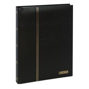 Insteekalbum A4, 60 bladzijden (Zwart ) - 9 stroken - Zwart - serie Elegant, Kunstleder - afm: 230 x 305 x 50 ■ per st.