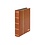 Insteekalbum A4, 60 bladzijden (Zwart ) - 9 stroken - Lichtbruin, incl cassette  - serie Elegant, Kunstleder - afm: 230 x 305 x 50 ■ per st.