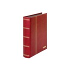 Insteekalbum A4, 60 bladzijden (Zwart ) - 9 stroken - Rood, incl cassette  - serie Elegant, Kunstleder - afm: 230 x 305 x 50 ■ per st.