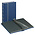 Insteekalbum A4, 60 bladzijden (Zwart ) - 9 stroken - Blauw - serie Elegant Nubuck, Nubuck leder - afm: 230 x 305 x 50 ■ per st.