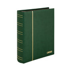Insteekalbum A4, 60 bladzijden (Zwart ) - 9 stroken - Groen - serie Elegant Nubuck, Nubuck leder - afm: 230 x 305 x 50 ■ per st.