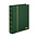 Insteekalbum A4, 60 bladzijden (Zwart ) - 9 stroken - Groen - serie Elegant Nubuck, Nubuck leder - afm: 230 x 305 x 50 ■ per st.