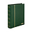 Insteekalbum A4, 60 bladzijden (Zwart ) - 9 stroken - Groen - serie Elegant Nubuck, Nubuck leder - afm: 230 x 305 x 50 ■ per st.