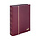 Insteekalbum A4, 60 bladzijden (Zwart ) - 9 stroken - Rood - serie Elegant Nubuck, Nubuck leder - afm: 230 x 305 x 50 ■ per st.