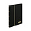 Insteekalbum A5, 16 bladzijden (Wit ) - 6 stroken - Zwart - serie Standard, Kunstleder - afm: 165 x 220 x 20 ■ per st.