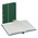 Insteekalbum A5, 32 bladzijden (Wit ) - 6 stroken - Groen - serie Standard, Kunstleder - afm: 165 x 220 x 30 ■ per st.