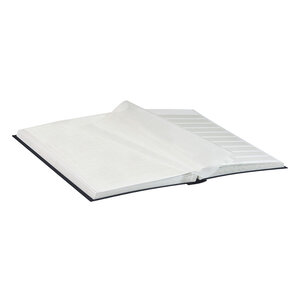 Insteekalbum A4, 48 bladzijden (Wit ) - 10 stroken - Zwart - serie Standard, Kunstleder - afm: 230 x 305 x 40 ■ per st.