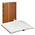 Insteekalbum A4, 64 bladzijden (Wit  met middenscheiding) - 10 stroken - Lichtbruin - serie Standard, Kunstleder - afm: 230 x 305 x 55 ■ per st.