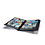 Insteekalbum A4, 64 bladzijden (Zwart) - 9 stroken - Blauw - serie Leder, Leder - afm: 230 x 305 x 55 ■ per st.