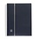 Insteekalbum A4, 64 bladzijden (Zwart) - 9 stroken - Blauw - serie Leder, Leder - afm: 230 x 305 x 55 ■ per st.