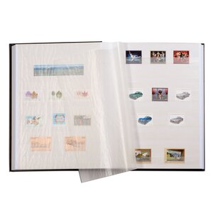 Insteekalbum A4, 64 bladzijden (Wit) - 9 stroken - Rood - serie Comfort original, Kunstleder - afm: 230 x 305 x 55 ■ per st.