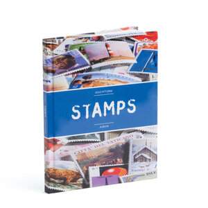 Insteekalbum A5, 16 bladzijden (Wit) - 6 stroken - Meerkleurig - serie Stamps, Kunststof folie met een glad oppervlak - afm: 230 x 305 x 20 ■ per st.