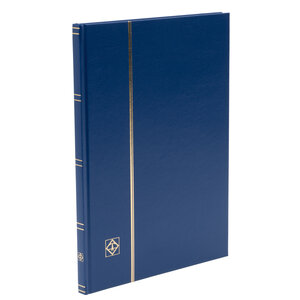 Insteekalbum A4, 16 bladzijden (Zwart ) - 9 stroken - Blauw - serie Basic, Kunstleder - afm: 230 x 305 x 20 ■ per st.