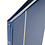 Insteekalbum A4, 16 bladzijden (Zwart ) - 9 stroken - Blauw - serie Basic, Kunstleder - afm: 230 x 305 x 20 ■ per st.